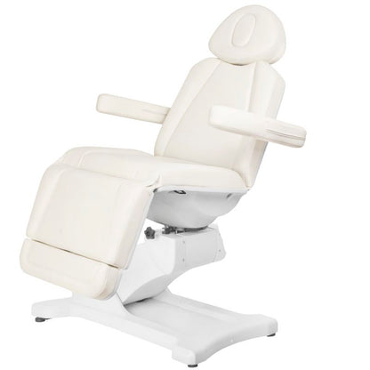 ActiveShop Elektrischer Kosmetikstuhl Azzurro 869A drehbar 4 Motoren weiß