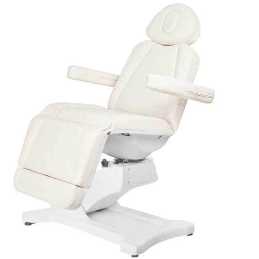 ActiveShop Elektrischer Kosmetikstuhl Azzurro 869A drehbar 4 Motoren weiß
