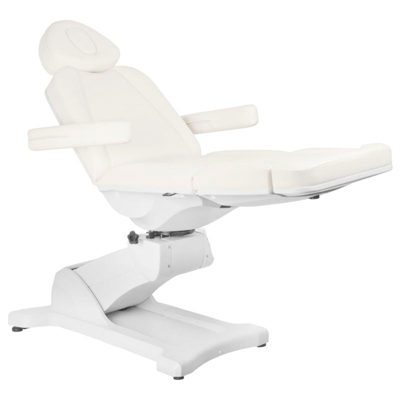 ActiveShop Elektrischer Kosmetikstuhl Azzurro 869A drehbar 4 Motoren weiß