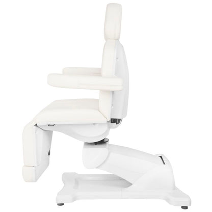 ActiveShop Elektrischer Kosmetikstuhl Azzurro 869A drehbar 4 Motoren weiß