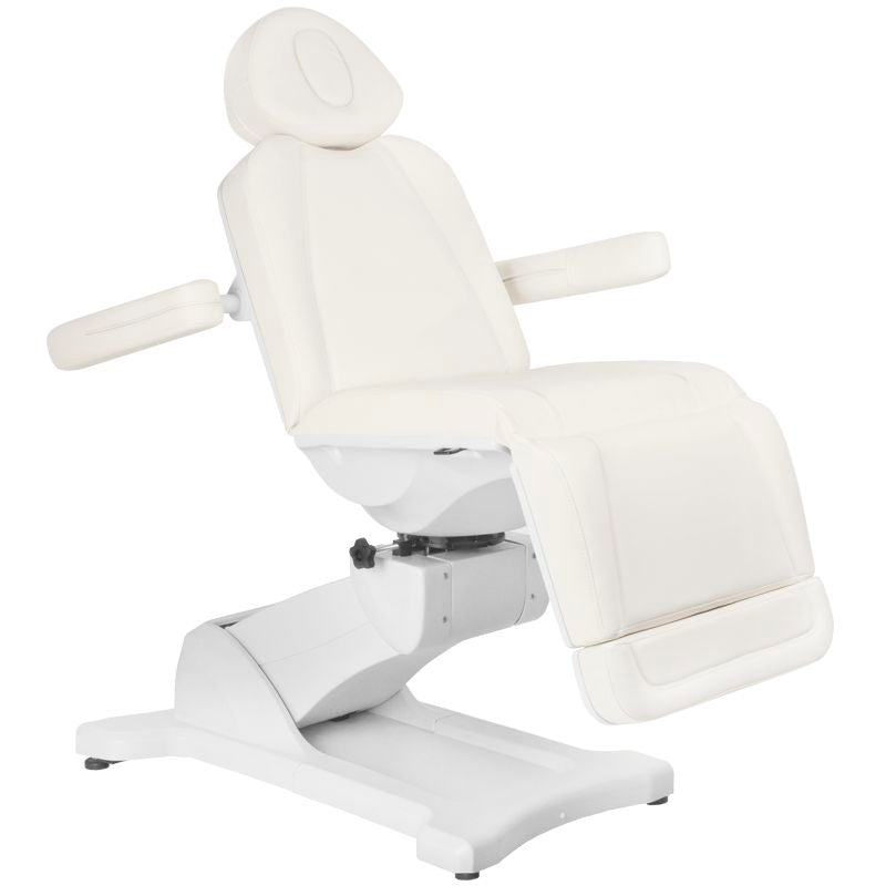 ActiveShop Elektrischer Kosmetikstuhl Azzurro 869A drehbar 4 Motoren weiß