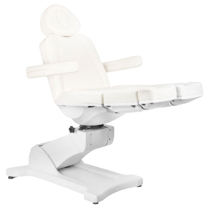 ActiveShop Elektrischer Kosmetikstuhl Azzurro 869AS Pediküre drehbar 5 Motoren weiß