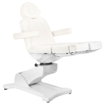 ActiveShop Elektrischer Kosmetikstuhl Azzurro 869AS Pediküre drehbar 5 Motoren weiß