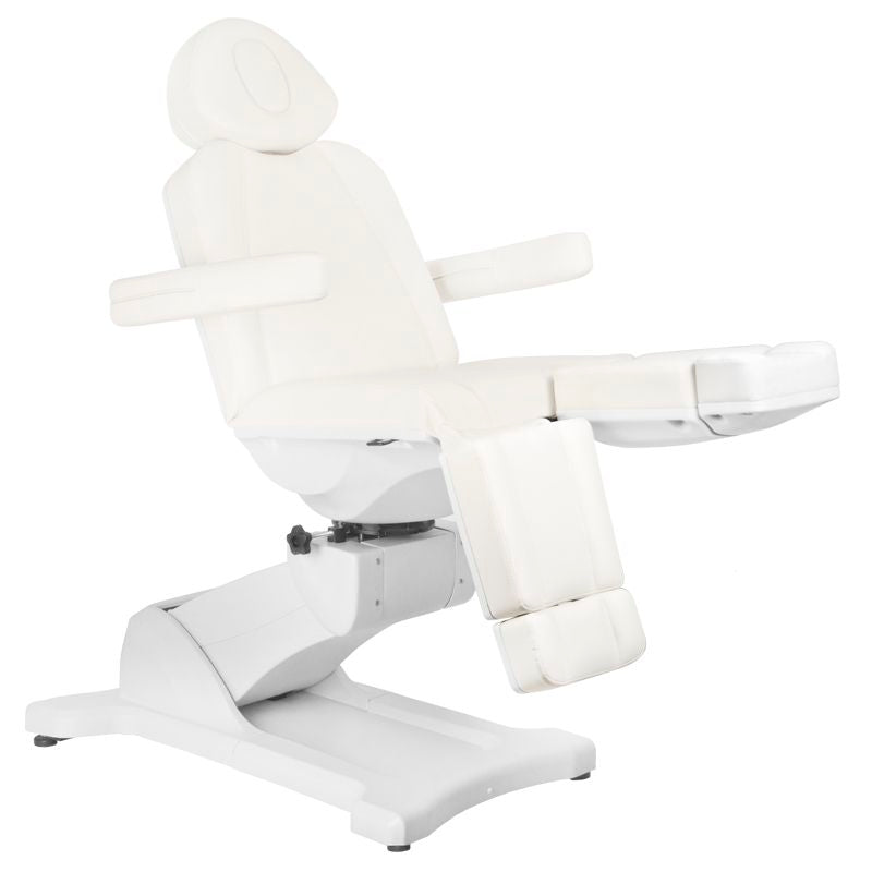 ActiveShop Elektrischer Kosmetikstuhl Azzurro 869AS Pediküre drehbar 5 Motoren weiß
