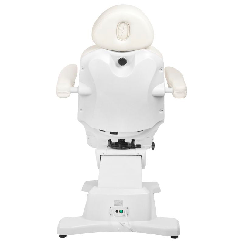 ActiveShop Elektrischer Kosmetikstuhl Azzurro 869AS Pediküre drehbar 5 Motoren weiß