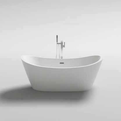Home Deluxe Freistehende Badewanne mit Whirlpoolfunktion OVALO PLUS - 180 x 90 cm