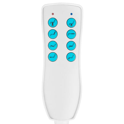 ActiveShop Elektrischer Kosmetikstuhl Azzurro 869A drehbar 4 Motoren grau