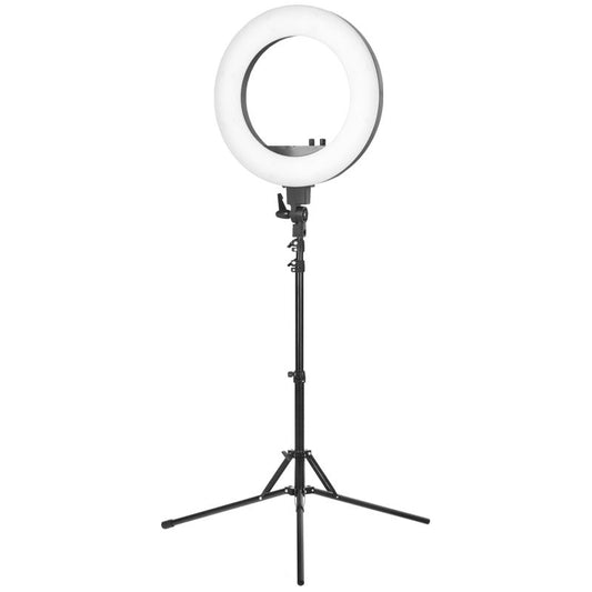 ActiveShop Ringlicht Ringlicht 18" 48W LED schwarz + Stativ