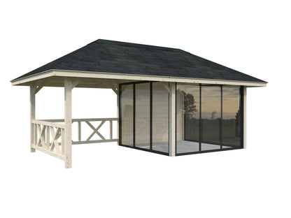 Palmako Bianca 16,6 m2 Set 504 Slide Plus - Transparent tauchgrundiert