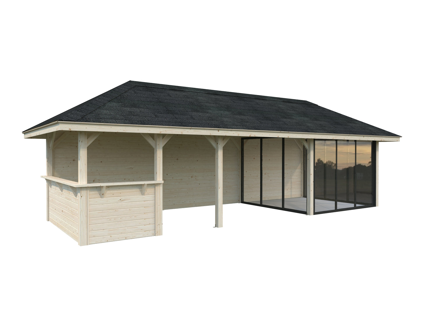 Palmako Bianca 24,9 m2 Set 516 Slide Plus - Transparent tauchgrundiert