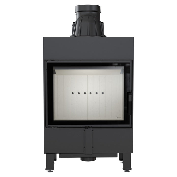 Kratki Kamineinsatz aus Stahl KRATKI LUCY SLIM 8 kW Ø 160 mit Türfeder