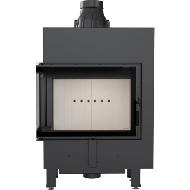 Kratki Kamineinsatz aus Stahl KRATKI LUCY SLIM links 8 kW Ø 160 mit Türfeder