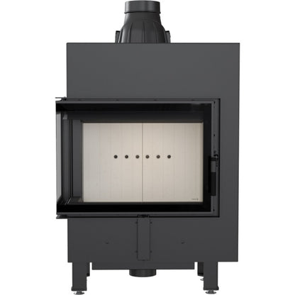 Kratki Kamineinsatz aus Stahl KRATKI LUCY SLIM links 8 kW Ø 160 mit Türfeder