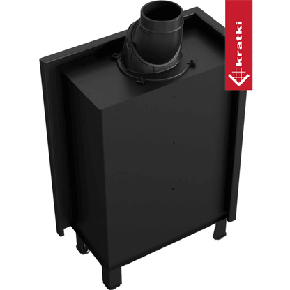 Kratki Kamineinsatz aus Stahl KRATKI LUCY SLIM links 8 kW Ø 160 mit Türfeder