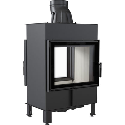 Kratki Kamineinsatz aus Stahl KRATKI LUCY TUNNEL 12 kW Ø 200 mit Türfeder