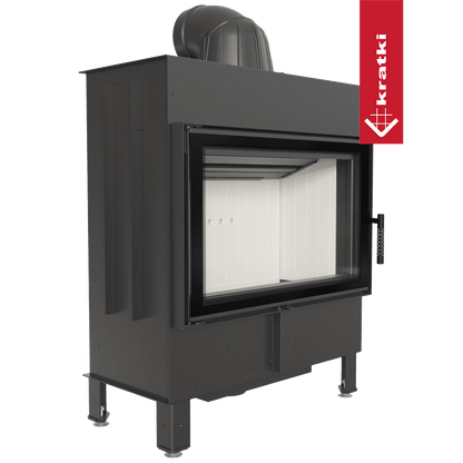 Kratki Kamineinsatz aus Stahl KRATKI LUCY 14 kW Ø 200 mit Türfeder