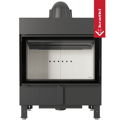 Kratki Kamineinsatz aus Stahl KRATKI LUCY 14 kW Ø 200 mit Türfeder