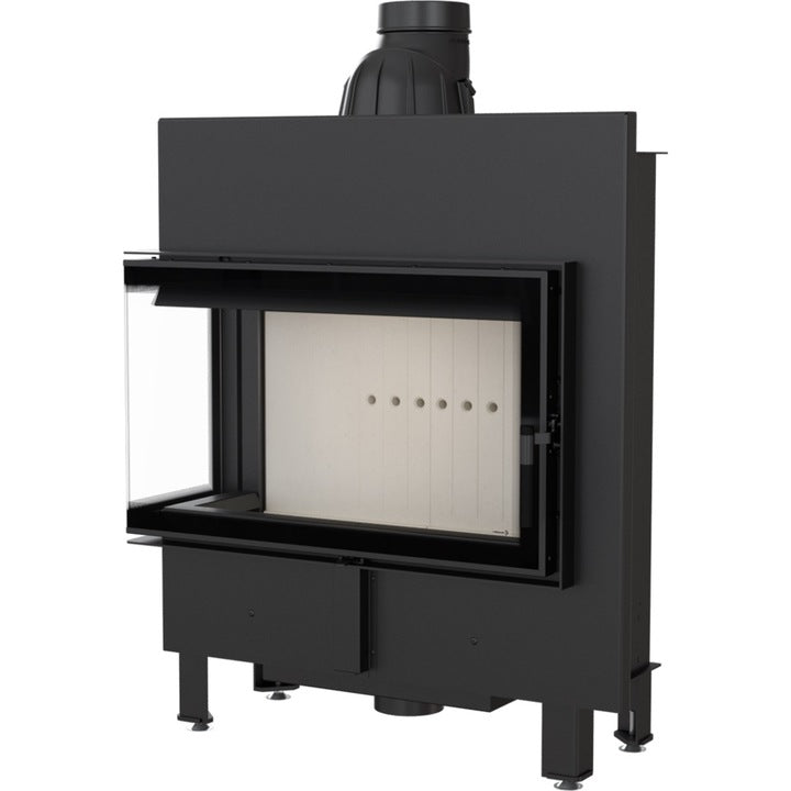 Kratki Kamineinsatz aus Stahl KRATKI LUCY SLIM links 10 kW Ø 160 mit Türfeder
