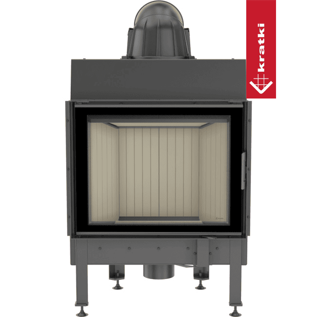 Kratki Kamineinsatz aus Stahl KRATKI NADIA 10 kW Ø 200 mit Türfeder