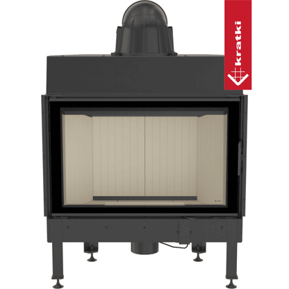 Kratki Kamineinsatz aus Stahl KRATKI NADIA 12 kW Ø 200 mit Türfeder