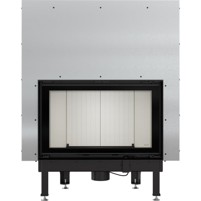Kratki Kamineinsatz aus Stahl KRATKI NADIA 12 kW Ø 200 mit Schiebetür mit Türfeder