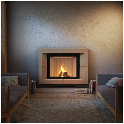 Kratki Kamineinsatz aus Stahl KRATKI NADIA 13 kW Ø 200 mit Türfeder