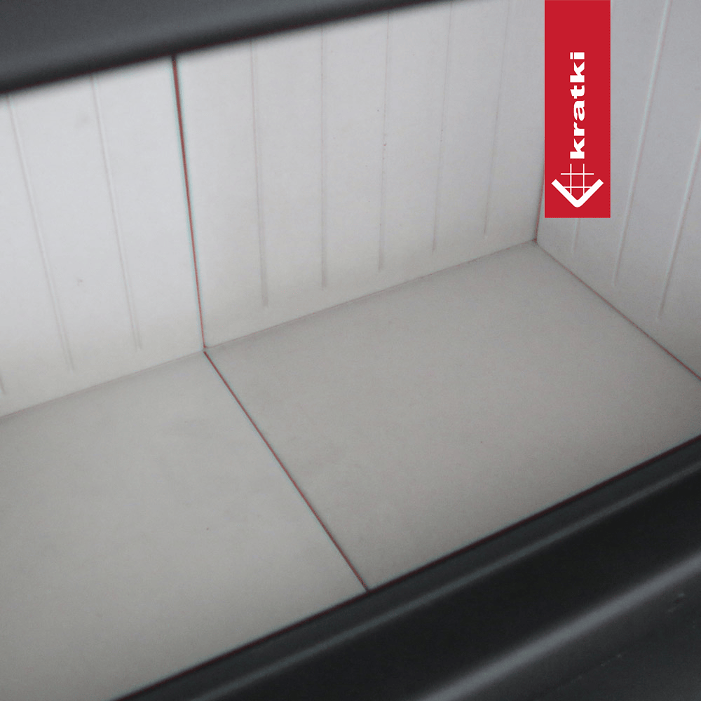 Kratki Kamineinsatz aus Stahl KRATKI NADIA 13 kW Ø 200 mit Schiebetür mit Türfeder