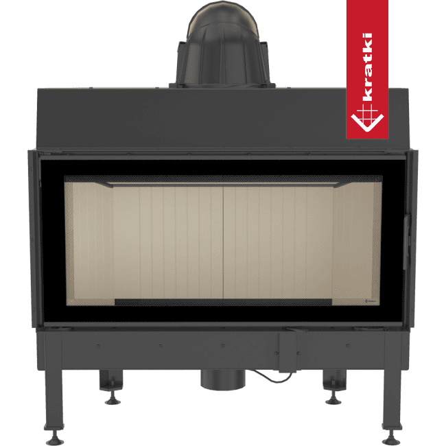 Kratki Kamineinsatz aus Stahl KRATKI NADIA 14 kW Ø 200 mit Türfeder
