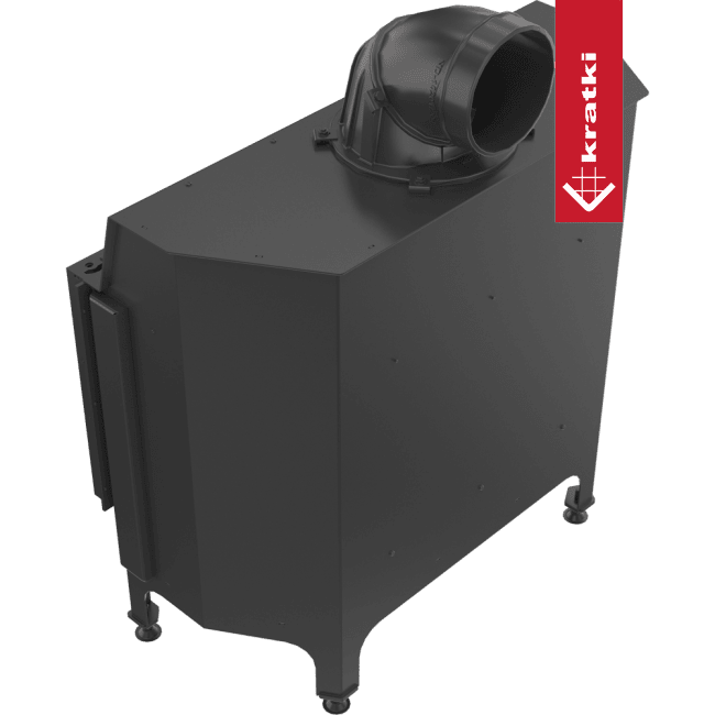 Kratki Kamineinsatz aus Stahl KRATKI NADIA 14 kW Ø 200 mit Türfeder