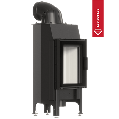 Kratki Kamineinsatz aus Stahl KRATKI NADIA 7 kW Ø 200 mit Türfeder