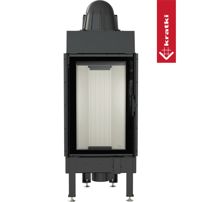 Kratki Kamineinsatz aus Stahl KRATKI NADIA 9 kW Ø 200 mit Türfeder