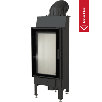 Kratki Kamineinsatz aus Stahl KRATKI NADIA 9 kW Ø 200 mit Türfeder