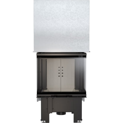 Kratki Kamineinsatz KRATKI NBC 600/400 9 kW Ø 200 mit Schiebetür mit Türfeder
