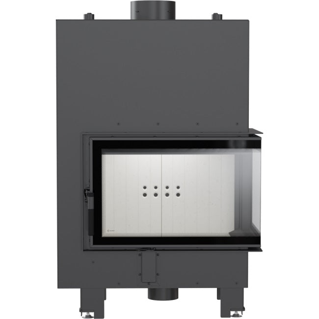 Kratki Wasserführender Kamineinsatz KRATKI MBM rechts 12 kW Ø 180 mit Türfeder