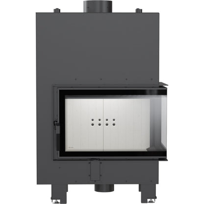 Kratki Wasserführender Kamineinsatz KRATKI MBM rechts 12 kW Ø 180 mit Türfeder