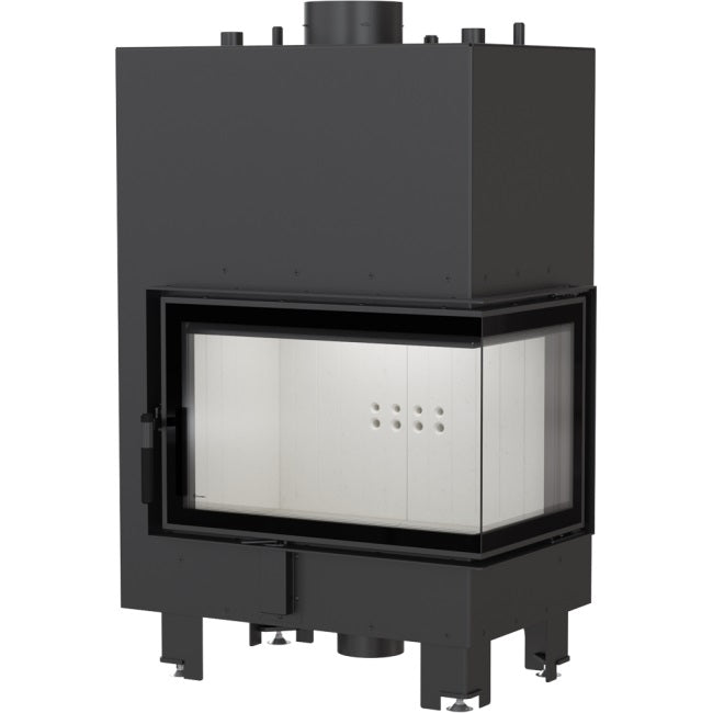 Kratki Wasserführender Kamineinsatz KRATKI MBM rechts 12 kW Ø 180 mit Türfeder