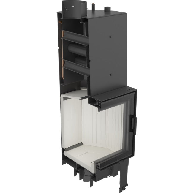 Kratki Wasserführender Kamineinsatz KRATKI NADIA 12 kW Ø 200 mit Türfeder