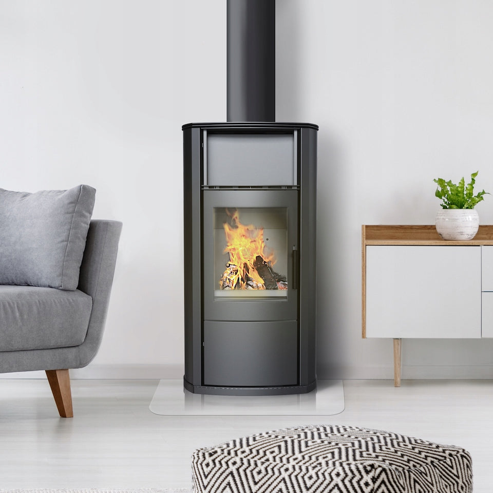 Kratki Kaminofen aus Stahl KRATKI EPSILON Ø 150 8 kW mit Türfeder
