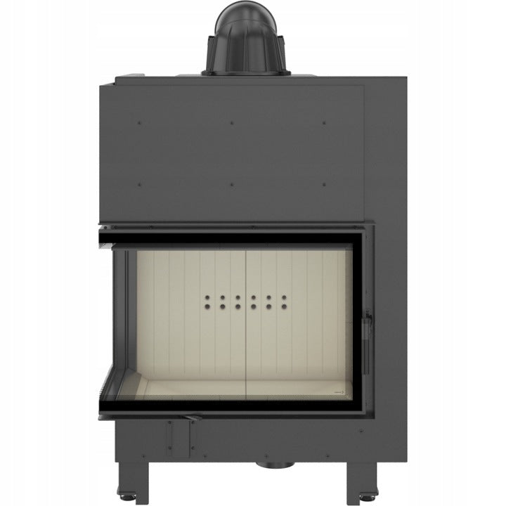 Kratki Kamineinsatz aus Stahl KRATKI MBA links 17 kW Ø 200 mit Türfeder