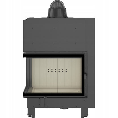 Kratki Kamineinsatz aus Stahl KRATKI MBA links 17 kW Ø 200 mit Türfeder