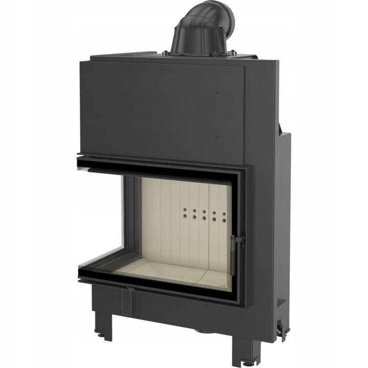 Kratki Kamineinsatz aus Stahl KRATKI MBA links 17 kW Ø 200 mit Türfeder