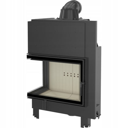Kratki Kamineinsatz aus Stahl KRATKI MBA links 17 kW Ø 200 mit Türfeder