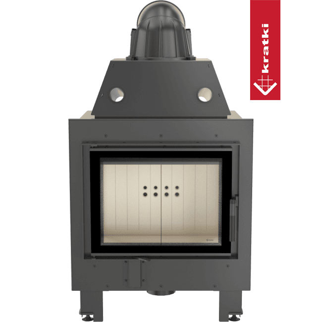Kratki Kamineinsatz aus Stahl KRATKI MBM 10 kW Ø 200 mit Türfeder