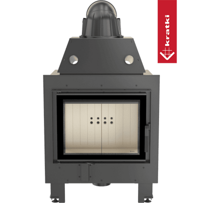 Kratki Kamineinsatz aus Stahl KRATKI MBM 10 kW Ø 200 mit Türfeder