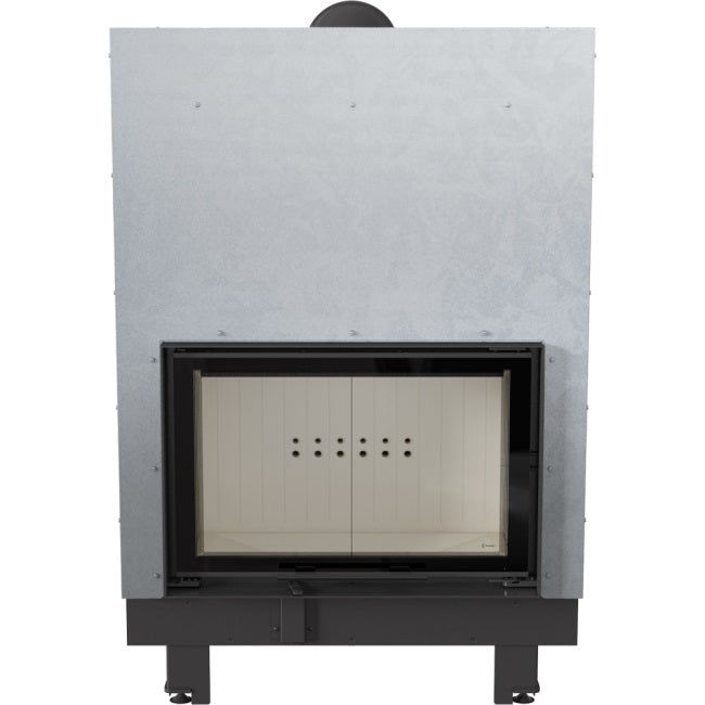 Kratki Kamineinsatz aus Stahl KRATKI MBO 15 kW Ø 200 mit Schiebetür mit Türfeder