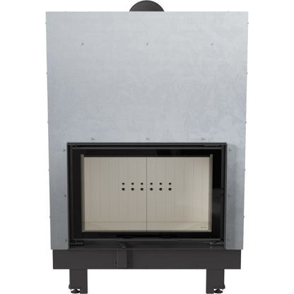 Kratki Kamineinsatz aus Stahl KRATKI MBO 15 kW Ø 200 mit Schiebetür mit Türfeder