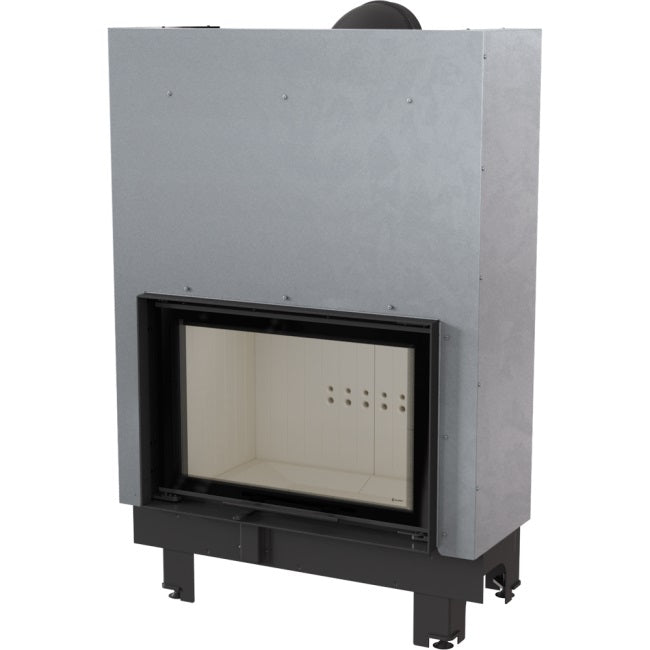 Kratki Kamineinsatz aus Stahl KRATKI MBO 15 kW Ø 200 mit Schiebetür mit Türfeder