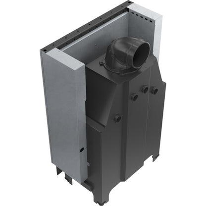 Kratki Kamineinsatz aus Stahl KRATKI MBO 15 kW Ø 200 mit Schiebetür mit Türfeder