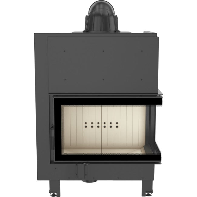 Kratki Kamineinsatz aus Stahl KRATKI MBO rechts 15 kW Ø 200 mit Türfeder