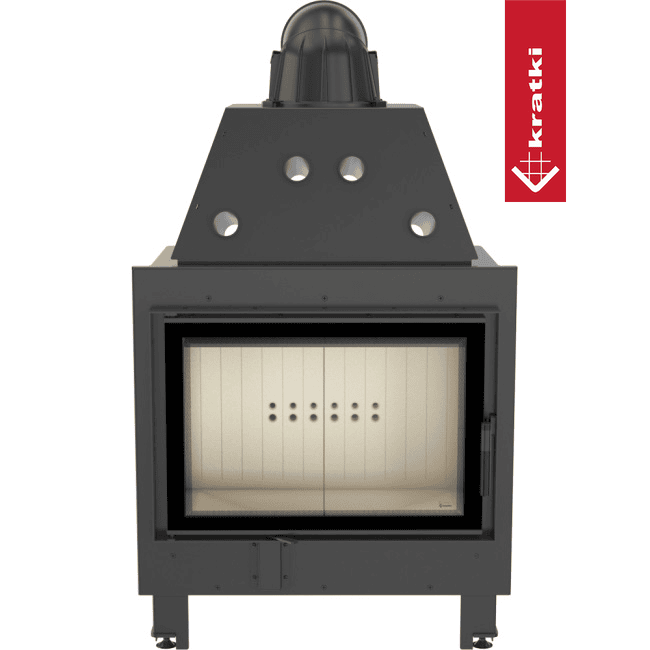 Kratki Kamineinsatz aus Stahl KRATKI MBO 15 kW Ø 200 mit Türfeder